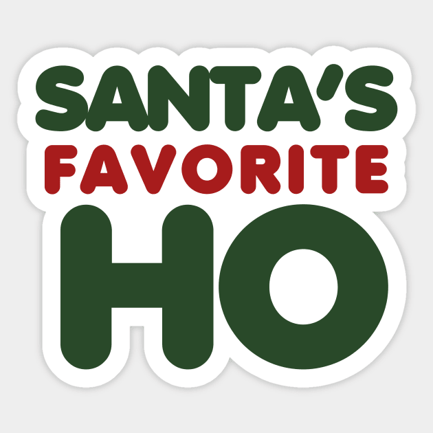 Santas favorite HO ho ho Sticker by bubbsnugg